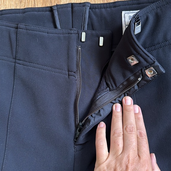 NILS Sportswear Entrant High Waist fleece lined Black Ski Snow Pants size 12 reg - Picture 3 of 11